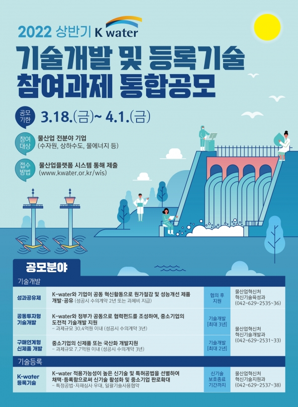 K-water 통합공모 포스터. 사진 한국수자원공사 제공